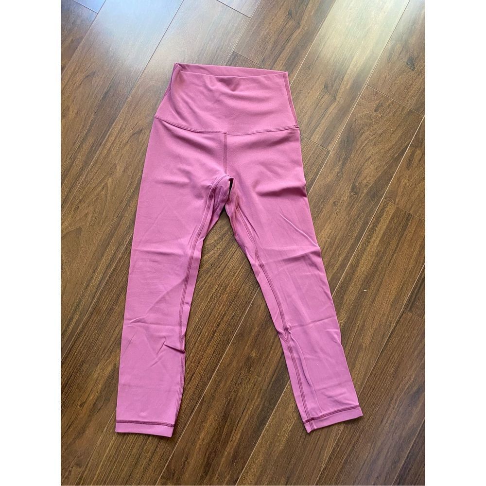 Lululemon 4 mauve pink align 21” crop leggings